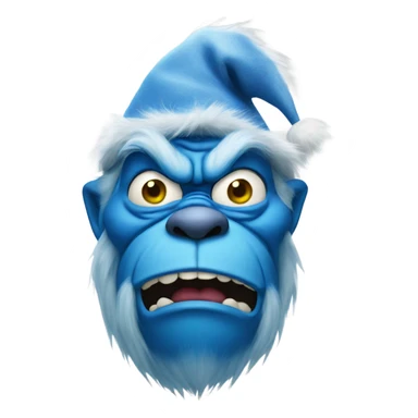 blue grinch sticker
