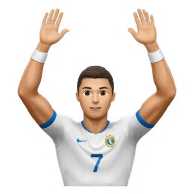 Ronaldo scoring bicycle kick goal sticker