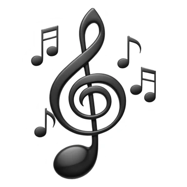 music notes appearing on a staff sticker