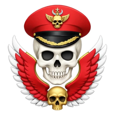 petty officer rank in black and red with a helldiver skull sticker