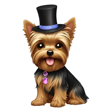 Party yorkie  sticker