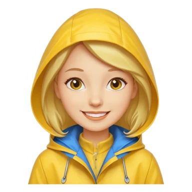 fotographer woman with rain coat sticker