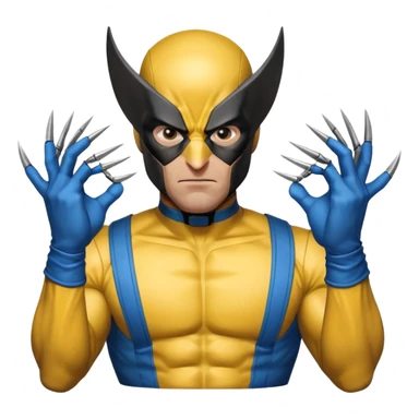 Wolverine from Deadpool & Wolverine movie sticker