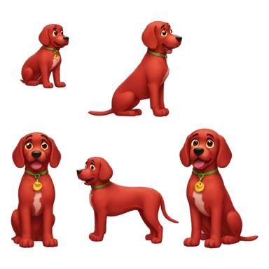 clifford the big red dog sticker