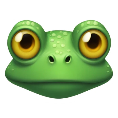 An evil looking frog. sticker