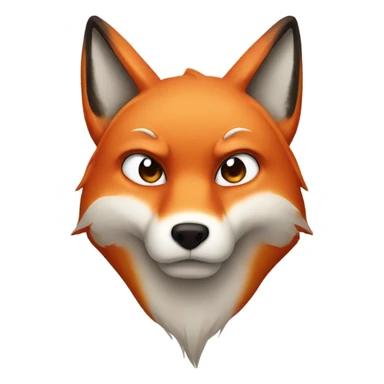 katsune head sad face  sticker