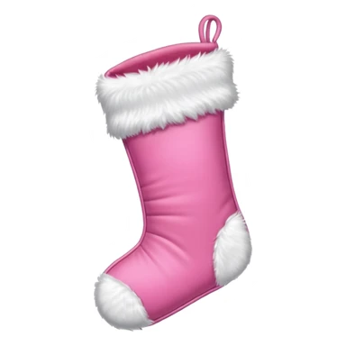 an aesthetic pink  christmas stocking sticker