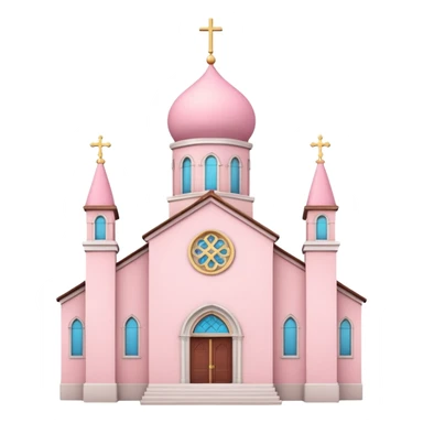 Pink church of love sticker