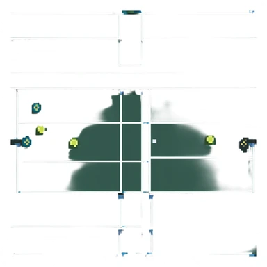 tennis court sticker