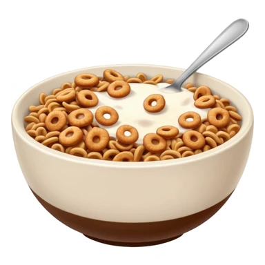 Brown cereal you hurt bowl sticker