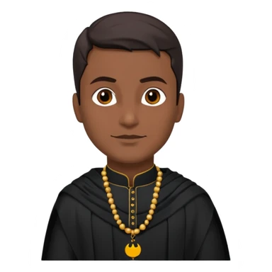 Batman wearing kurta shalwar black ND shawl  sticker