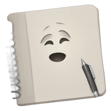 escribiendo en cuaderno sticker