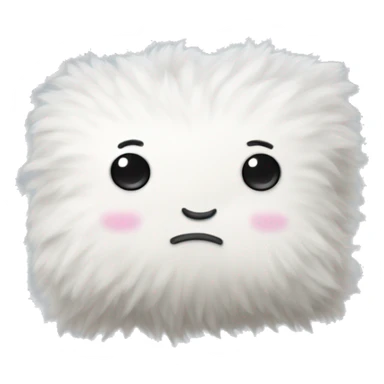 Fluffy white pillows sticker