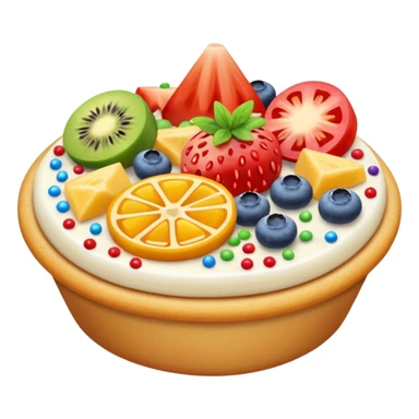 colorful toppings sticker