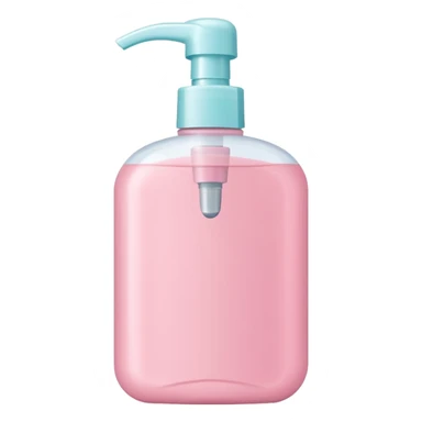 pastel pink shampoo bottle sticker