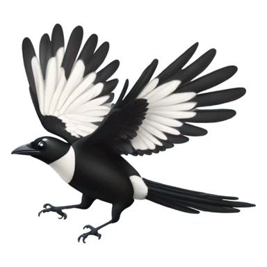 Magpie swooping sticker