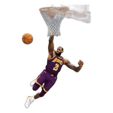 LeBron James qui dunk sticker