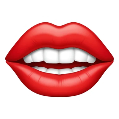 xoxo lip print sticker