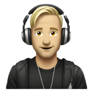 White DJ with a “K” sticker