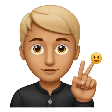 A classic emoji nose, no face, with a pointer finger touching the tip of it, combine these two 👆🏼👃🏼 sticker