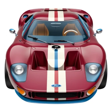 Ken miles’ ford gt 40 claret and blue sticker