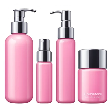 Pink skincare sticker