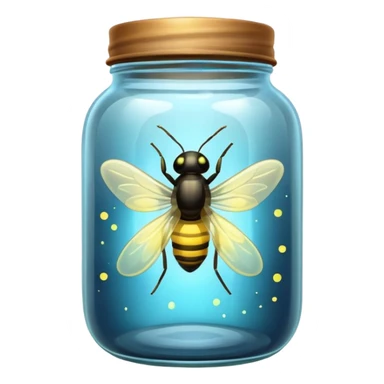 fireflies in a jar sticker