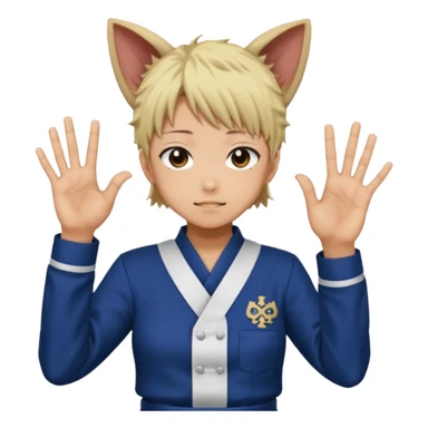 Megumi divine dogs hands sign from jujutsu kaisen  sticker