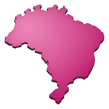 Brazil map pink  sticker