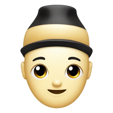 cute perfume face with black cap sticker