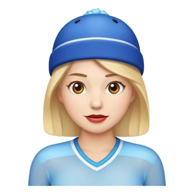 buz pıstının ustunde kayan ve yarısma ıcın elbıse gıymıs kadın emojisi sticker