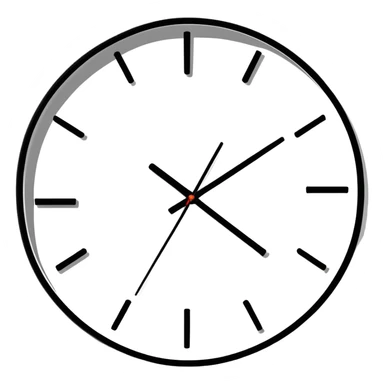 A colorful analog wall clock sticker