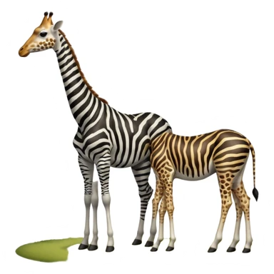 zebra giraffe sticker