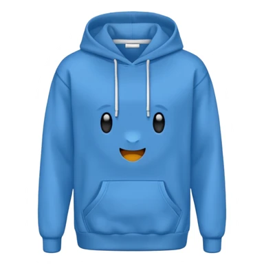 hoodie blu no lace no emoji sticker