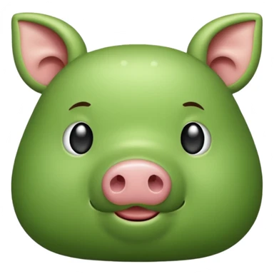 smelly green pork steak sticker
