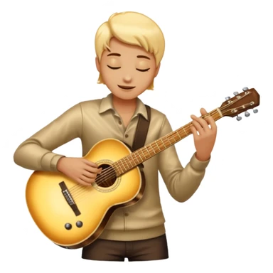 cinematic-realistic-guitar,-polished-metal,-warm-golden-reflections-dancing-along-its-surface,-soft-hands-carefully-positioned-over-the-keys,-glowing-with-an-elegant-and-airy-charm. sticker