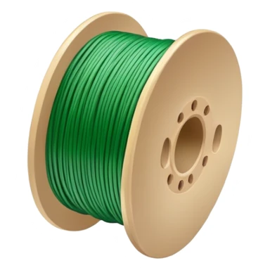 green filament spool sticker