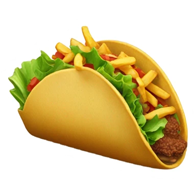 tacos with fries sticker