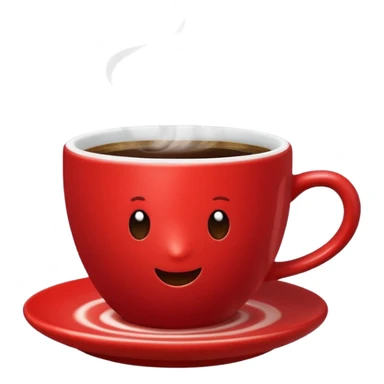 coffee in a red cup sticker