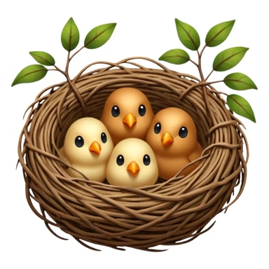 bird nest sticker