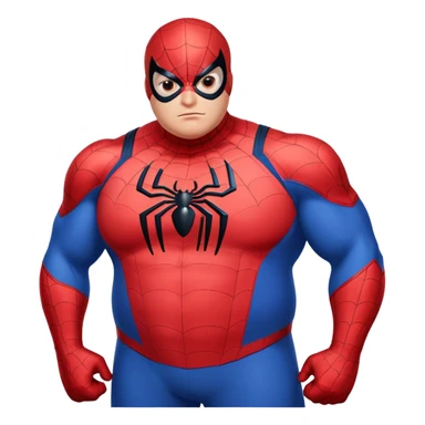 Fat spider man sticker
