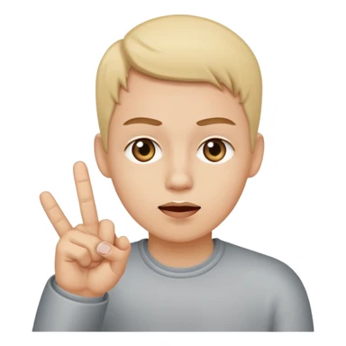 Rolling eyes sticking up middle finger sticker