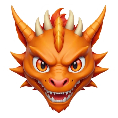 Anime Dragon Human Orange He/Him sticker