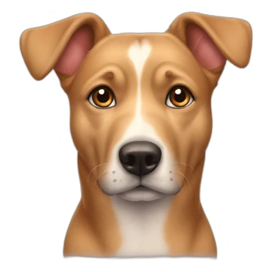 Chien avec des coeurs dans les yeux sticker