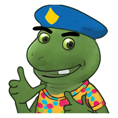 Arms crossed holding neck mad and laughing guy  sticker