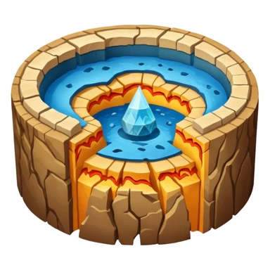 Earth's crust, mantle, and core sticker