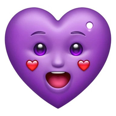 flashing purple heart that's dying crying laughing sticker