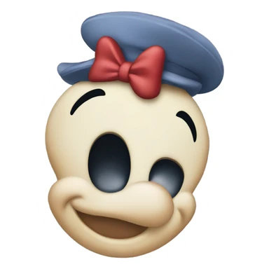 Chat avec un serre tête Disney Mickey sticker