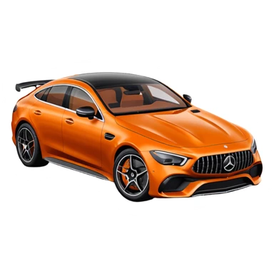 Mercedes amg gt 63 orange colour sticker