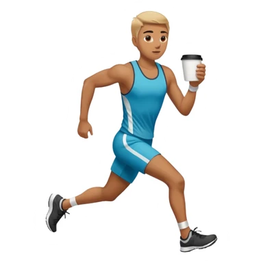 Morning Coffee Runner sticker